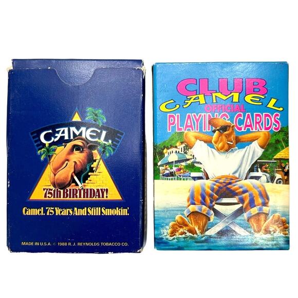 Club Camel Official Playing Cards New In Unsealed Open Box - Picture 1 of 6